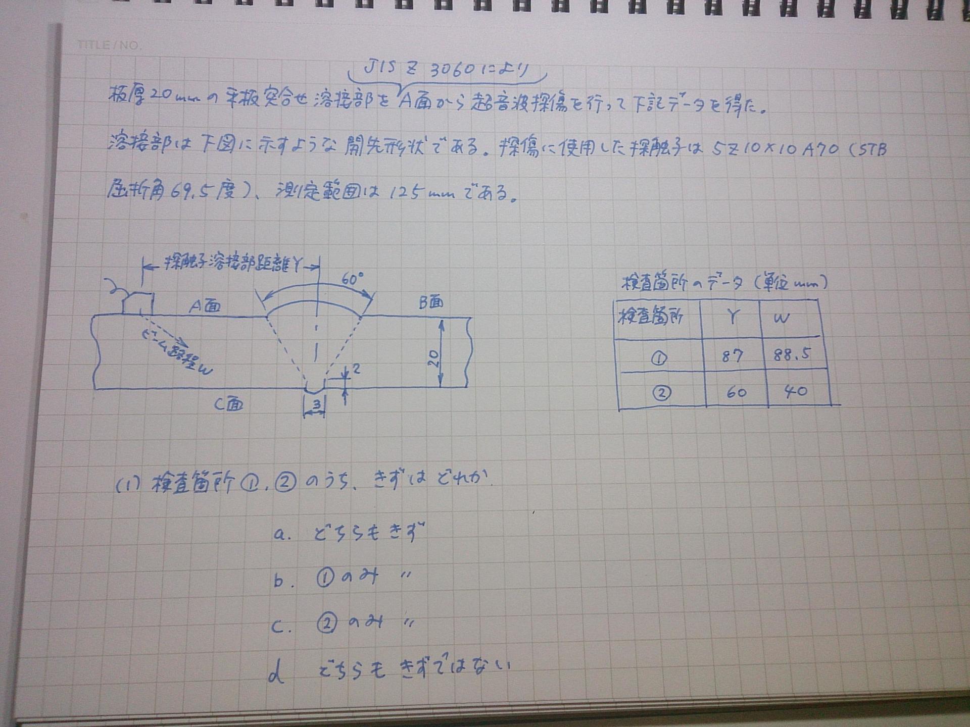 UT3更新試験で最も悩んだ問題: 袖ケ浦在住非破壊検査屋